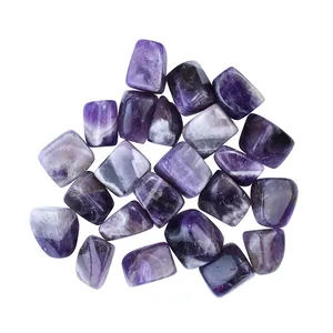 Natural Amethyst Healing Tumbled Stone Supplier Quartz Beauty Crafts Tumble Stone For Ornamental Energy Health