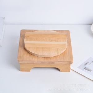 Base de Bambú para Cacerola, Aislante de Calor, Soporte para Ollas con Tapa, Madera Sólida, Utensilios de Cocina, Hecho en Shandong ZC 429 - Product Image 3