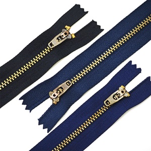 Venta al por mayor de tamaño personalizado Color 3 #5 #8 #10 # Short Hombres Mujeres Denim Auto Lock Back Zip Jeans Metal Jeans Cremallera para Jeans - Product Image 1