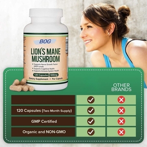 Suplemento de Extracto de Hongo Cola de Pavo Orgánico OEM/ODM para Adultos, Sin Transgénicos, Apto para Veganos, Sin Gluten, 120 Cápsulas - Product Image 4