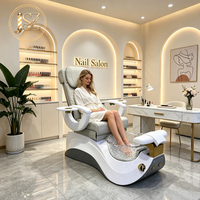 Chaise de manucure et pédicure professionnelle, chaise de pédicure spa, massage des pieds, drainage automatique pour salon de manucure de luxe