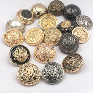 Vintage Metal Shank <b>Buttons</b> With Embossed Designs And Rhinestones For Garment Sewing Accessory 19mm Round <b>button</b> - Product Image 4