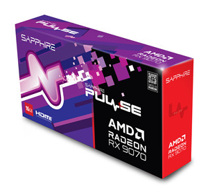 การ์ดจอ 2025 รุ่นใหม่ SAPPHIRE PULSE Radeon 9070 16GB D6 OC PCIe 5.0 VGA 9070 GPU RX9070 สำหรับเล่นเกมบนพีซีตั้งโต๊ะ Sapphire Rx 9070 Xt - Product Image 2