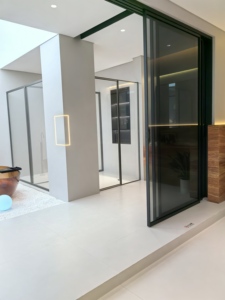 Sistem pintu ayunan kaca aluminium Modern, dengan isolasi termal kedap suara dan untuk penggunaan eksterior kamar tidur ruang tamu - Product Image 2