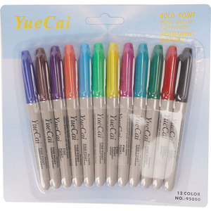 Stylo <span class=keywords><strong>marqueur</strong></span> permanent à pointe fine <span class=keywords><strong>Sharpie</strong></span>, 12 couleurs, pour étudiants ou bureau - Product Image 2