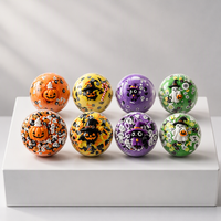 USA Wholesale Original Halloween DIY Stress-Relief Ball Thermoplastic Rubber Slow-Rebound Squishy Pumpkin Toy for Adult Squeeze