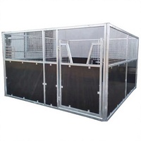 Écurie portable pour chevaux - Structure en acier galvanisé, abri temporaire pour chevaux avec toit pour utilisation équine en extérieur