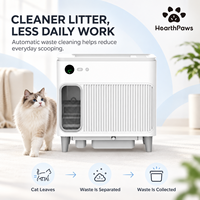 Bac à litière autonettoyant pour chat, grand espace intérieur et plateforme supérieure, 750x500x710mm, pour maisons modernes, OEM/ODM, CE, RoHS