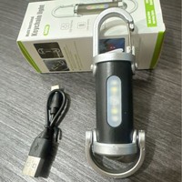 Puissant multifonctionnel extérieur Portable Usb rechargeable lumière de travail lumière d'inspection Camping Mini Led porte-clés lampes de poche