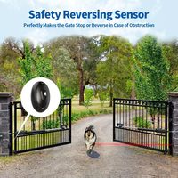 Detector infrarrojo seguro para puerta automatizada AC/DC 12-24V, Sensor de haz de fotocélula para el hogar, puertas automáticas al aire libre, sistemas de alarma
