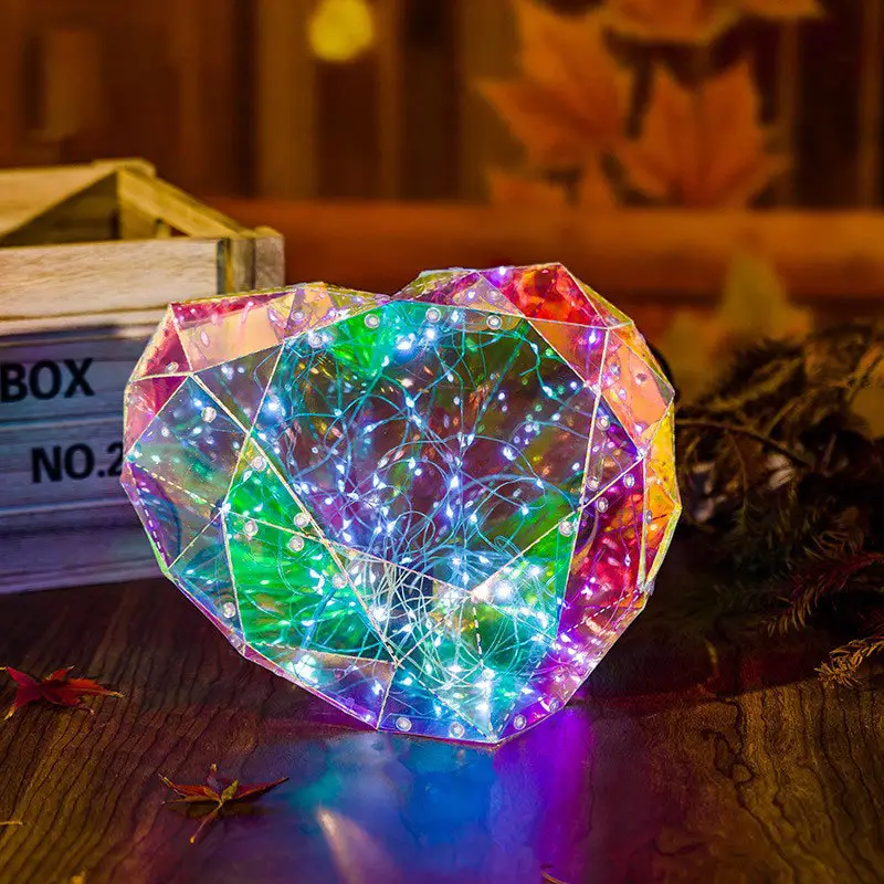 Festa della mamma San Valentino regali ornamenti cuore luce LED decorazione di nozze