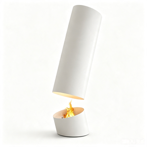 <span class=keywords><strong>Cheminée</strong></span> au bioéthanol <span class=keywords><strong>suspendue</strong></span> au plafond OEM ODM |   Brasero de chauffage à feu véritable pour intérieur/extérieur et usage hôtelier avec manuel d'utilisation en anglais - Product Image 2