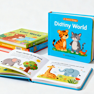 Jouets d'histoires pour bébés, papier d'<span class=keywords><strong>art</strong></span> pour tout-petits, histoires sensorielles en relief, livre silencieux, couverture rigide - Product Image 1