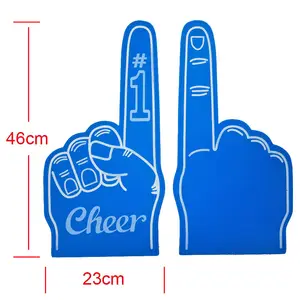 Popular promocional animando EVA esponja deporte animando EVA espuma manos guantes espuma dedos al por mayor