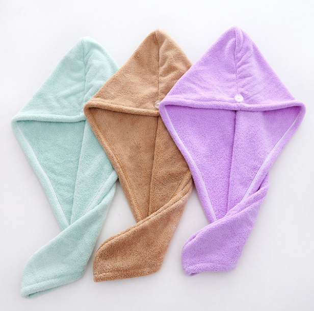 Промоакция, Высококачественная однотонная шапочка из кораллового бархата для сухих волос, полотенце для волос из микрофибры, шапочка для сушки волос