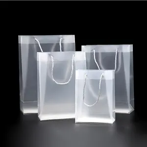 Оптовая продажа Лидер продаж 100% биоразлагаемый пользовательский прозрачный высококачественный пластиковый ПВХ прозрачный подарочный пакет