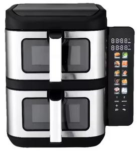 11L New Air Fryer 5.5L+5.5L Stack Air Fryer With <b>Folding</b> Touch <b>Screen</b> Big Colorful Menu - Product Image 5