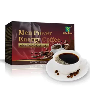 Supplier natural herbs men powder energy black coffee increase energy improve physical strength men powder energy coffee