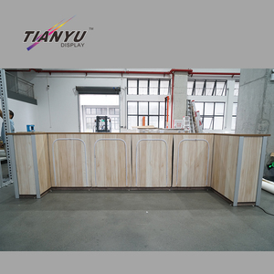 דלפק קידום מכירות נייד מתקפל מאלומיניום איכותי עם תאורת לד, שולחן לתערוכות, רב מכר - Product Image 3