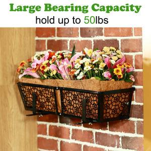 Soporte Ajustable de Metal Resistente para Macetas, Soporte de Pared para Macetas, Ganchos para Barandillas de Terraza, Interior y Exterior, Capacidad de 20 kg - Product Image 6