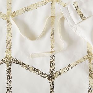 Parure de lit King Size en satin imprimé géométrique métallisé, 3 pièces, technique tissée, pour chambre moderne - Product Image 5