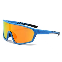 Lunettes de soleil de cyclisme et de pêche NAISHA 001 à monture large, polarisées et miroir, verres anti-lumière bleue, sangle réglable, protection UV pour activités de plein air