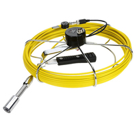 Système de caméra d'inspection des canalisations avec angle de vue de 120 degrés, moniteur 7 pouces, capteur CMOS, stockage sur carte SD, 20 m de câble, fonction DVR
