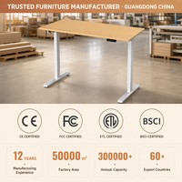 Escritorio Eléctrico de Altura Ajustable, Modular, Moderno, para Trabajar Sentado o De Pie, con Capacidad de Carga de 70 kg, Ergonómico, para Oficina en Casa, Mesa para Computadora