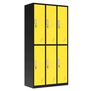 Armario de Almacenamiento Metálico de Estilo <span class=keywords><strong>Industrial</strong></span> de 12 Puertas para Gimnasio, Escuela y Fábrica, <span class=keywords><strong>Armarios</strong></span> de Acero Resistentes para Trabajadores - Product Image 6
