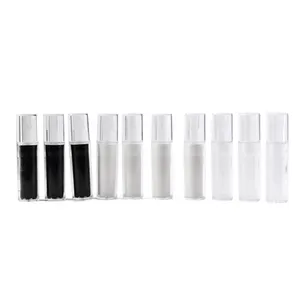 Custom Logo Clear Mini Plastic Tube Packaging With Caps Child Resistant Packaging PP Tube Waterproof Smell Proof Stash Tube