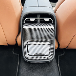 AMP-Z Rear Air Vent Mask Carbon Fiber Texture ABS Glue Tape Installation For Mercedes-Benz E-Class W214 2024+ - Product Image 1