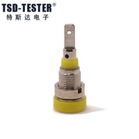 Connecteur de panneau plaqué nickel 2MM 10A / Prise banane 2mm pour PCB / Bornier M2 à vis