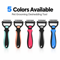 Brosse autonettoyante pour chiens et chats, brosse de toilettage pour animaux, éliminateur de poils, peigne démêlant et massant