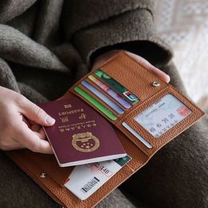 Étui en cuir PU personnalisé avec fermeture éclair, porte-passeport de voyage avec de nombreux emplacements pour cartes - Product Image 4