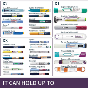 Pendingin Insulin Kontrol Suhu Layar LED Desain Anti Guncangan Termo Hitam Penyimpanan Obat <span class=keywords><strong>Diabetes</strong></span> - Product Image 4