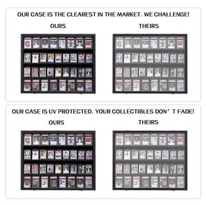 Sports Card Display Case 24*31" Lockable Black Baseball Trading Cards Display Case With Clear Acrylic for Cards Collection - Product Image 5