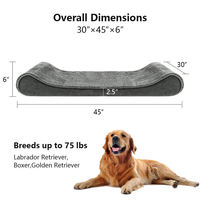 Couverture orthopédique pour chien de luxe personnalisée, imperméable, amovible, lavable, pour grands chiens, lit pour animaux de compagnie en fausse fourrure super moelleuse, utilisation toute saison