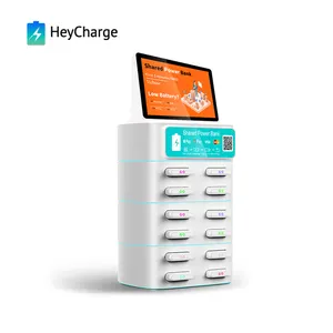 heycharge customize rental Locker charging stations with pay Function Free Smart Phone Charging Machine Station In Public Places