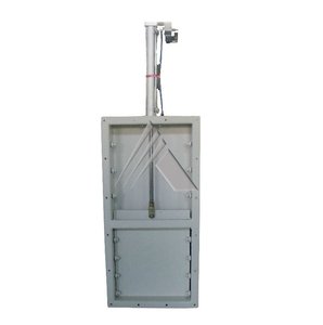Nouvelle porte coulissante pneumatique à haute productivité pour le contrôle du flux de matériaux en vrac, automatisation, matériau personnalisable, acier inoxydable - Product Image 1
