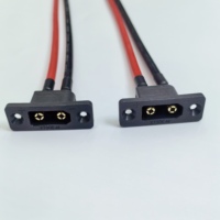 Connecteur mâle-femelle personnalisé Amass XT90E-M avec câble en silicone 10AWG 12AWG 14AWG, assemblage de câbles de 15cm 20cm 30cm 50cm