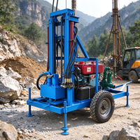 Foreuse de puits d'eau rotative de 100 m de profondeur avec trépans pour chantier de construction