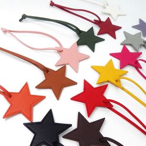 Five Pointed Leather Pendant Keychain Stylish <b>Key</b> <b>Rings</b> Five-Pointed Star Luggage Purse Decoration <b>Bag</b> Charm for Ladies - Product Image 5