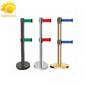 Prezzo all'ingrosso folla barriera di controllo retrattile cintura asta di coda in acciaio inox Post <span class=keywords><strong>Stanchion</strong></span> Post per il centro commerciale - Product Image 1