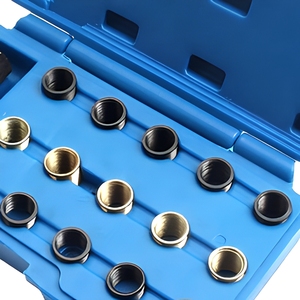 BEINANJIXIE Kits d'outils de réparation de bougies d'allumage de voiture 16 pièces, filetage M14*1.25, en acier au carbone galvanisé, outil durable résistant à la corrosion - Product Image 4