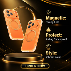 เคสแม่เหล็กแบบหมุนได้ 360 องศา สำหรับ iPhone 17 Pro 18 Pro Max พร้อมระบบกันกระแทกแบบถุงลม  ช่องเว้ากล้องแม่นยำ ขายส่ง - Product Image 1