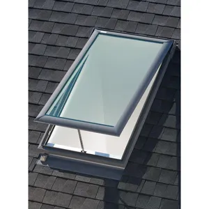 Konut dekorasyon su geçirmez Skylight otomatik tavan çatı kanatlı pencere yağmur sensörü ile