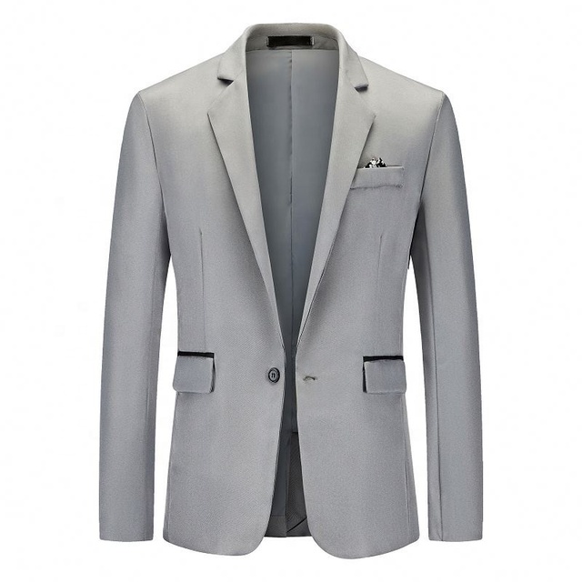 2026 Spring and Autumn New Plus-size Men's Fashion Trend Leisure Suit Suit Jacket