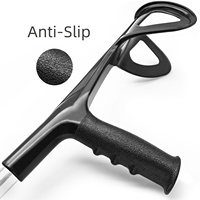 Canne de marche en aluminium avec lampe pour béquille ajustable en hauteur Chaise roulante pliante Soins de santé du corps
