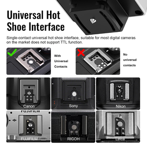 แฟลชสำหรับกล้องฮอทชูส์ทุกรุ่นกล้องอลูมิเนียมอัลลอยด์แฟลช ZV1ขนาดเล็กเทคโนโลยี CNC - Product Image 4