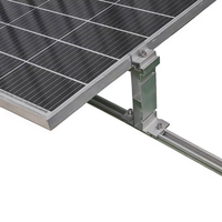 Support de montage de panneau solaire en aluminium, structure modulaire, système de montage de panneau solaire avec lest pour toit plat